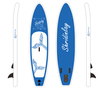 Planche de SUP gonflable Fly Eagle 11' unisexe en PVC, portable, 12,5 kg, pour la planche à pagaie en mer/lacs/rivières, système à aileron unique
