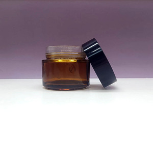 Envases de Vidrio Esmerilado para Cosméticos, Personalizados, de 3.5g, 10g, 15g, 20g, 30g, 50g, 100g, 120g, para Bálsamo Labial, Crema, en Color Ámbar - Product Image 4