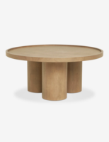 Table basse rustique moderne en bois naturel, ensembles de meubles pour le salon, table basse ronde en bois
