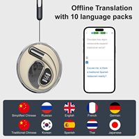 Écouteurs de traduction YYK-Q93AI - Traduction en temps réel dans 144 langues, traducteur 3-en-1, charge sans fil, commande tactile, autonomie de batterie extrêmement longue