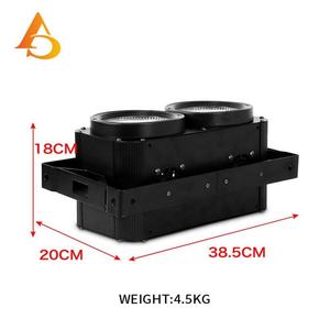 AICPOSE 2 Eyes 2x100w Blinder Cob LED Projecteur d'audience pour Spectacles Scéniques et Studios, Lumière Blinder Blanc Froid et Blanc Chaud - Product Image 5