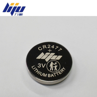 Batterie au lithium Li-MnO2 3V 1100mAh CR2477 de l'usine Liju pour les dispositifs médicaux, certifiée CE/RoHS, 1000 cycles