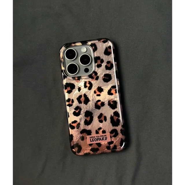 Stylish Laser Leopard Print Phone Case for iPhone 15 Pro Max Cases iPhone 11 12 13 14 16 XS X XR 7 8 16 Plus SE 2022 Soft Cover
