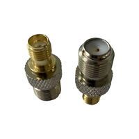 Adaptador F/SMA-KK de Buena Calidad de Fábrica, Conector F Hembra a SMA Hembra, Adaptador F a SMA