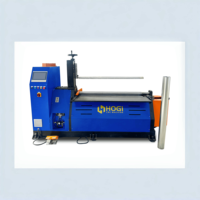 Machine de pliage de tôles métalliques à 4 rouleaux CNC de petit diamètre HOGI pour cylindre en acier, réservoir, conduit de ventilation