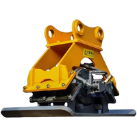 Plaque compacteuse vibrante hydraulique pour excavatrice, vente en gros d'usine, pour usage en construction, avec garantie d'un an