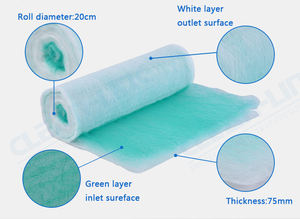 Cabina de pintura en aerosol para coche, filtro de aire de fibra de vidrio, papel en rollo, filtro de fibra de vidrio - Product Image 2