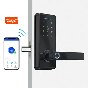 High Security USA standard Electronic Electric Tuya App Smart Lock Digital automatic Biometric Fingerprint Door Lock for Home