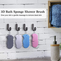 Éponge de bain exfoliante douce, éponge de bain pour éliminer la saleté, éponge de douche pour le corps, exfoliant de spa réutilisable
