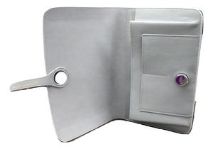 Portefeuille Femme Long Fonctionnel RFID Fermeture à Bouton Véritable Cuir Tanné Végétal Broderie Perle Serrure Décoration Bonbons - Product Image 4