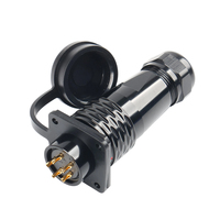 SA12/16 prise d'aviation étanche mâle femelle amarrage quatre trous connecteur de prise carrée verrouillage rapide Push Contact en cuivre pour FPC