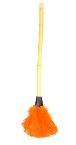 <span class=keywords><strong>Plumeau</strong></span> de dinde de couleur naturelle teinté à l'orange réutilisable écologique orange pour fournitures de nettoyage maison voiture bureau - Product Image 6