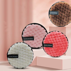 Éponge démaquillante réutilisable en <span class=keywords><strong>microfibre</strong></span> de luxe, personnalisée, douce pour le visage, pour nettoyer et laver le visage - Product Image 1