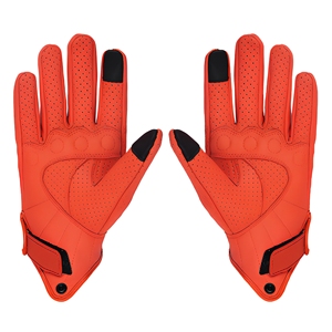 Gants de moto toutes saisons en cuir à écran tactile, protection complète des doigts, imperméables, légers, avec logo personnalisé, gants de course - Product Image 3