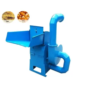 High output Straw chaff soybean meal wheat bran corn hammer crusher small farm feed grinder animal feed grain grinder