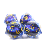 Dés transparents en vrac ouverts jeux de saphir en gros donjons et dragons dés