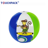 Ballon de plage gonflable promotionnel d'été en PVC coloré avec logo personnalisé, vente en gros, jouet de sport aquatique d'extérieur