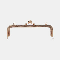 Cadre métallique antique pour la fabrication de sacs à main, fermoir à pression, accessoire de couture pour sacs carrés et pochettes, fournitures de bricolage