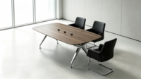 Mesa de Reuniones Comercial para Oficina, Moderna, para Sala de Juntas, para 6 u 8 Personas