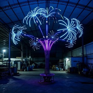 Arbre lumineux LED extérieur personnalisé pour feux d'artifice, étanche IP65, décoration commerciale <span class=keywords><strong>de</strong></span> Noë<span class=keywords><strong>l</strong></span> et <span class=keywords><strong>de</strong></span> festivals avec <span class=keywords><strong>couleurs</strong></span> RVB, en acier inoxydable - Product Image 6