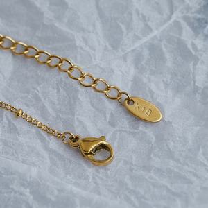 Collier en acier inoxydable et résine en forme de goutte d'eau, personnalisable, anti-ternissement, tendance, vente en gros 2024 - Product Image 6