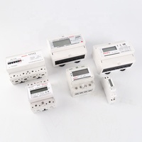 Medidor de energía de riel DIN inteligente monofásico METERPRO con RS485 en la forma de un medidor de energía, con la forma de una sola fase, con la parte de la parte trasera