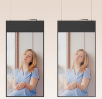 Devinez nos produits Hanging lcd vitrine affichage signalisation numérique double face publicité fenêtre affichage écran LCD
