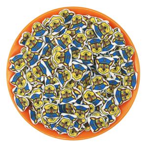 HENGXIN cane salvataggio squadra polizia blu pastore tedesco cucciolo argilla polimerica spruzza fette per la decorazione della cassa del telefono del chiodo della melma - Product Image 1