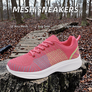 Zapatillas Deportivas de Verano para Mujer, Transpirables, Casuales, Ligeras, con Amortiguación, Tejido de Malla, Suela Antideslizante, Color Verde Perenne - Product Image 2