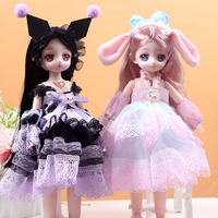 Poupée princesse chantante avec vêtements et accessoires pour animaux colorés de 30 cm, vêtements amovibles et lavables, ensemble de jeu de maison pour filles, jouets cadeaux