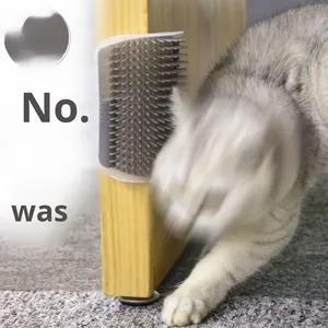 Mèo Bàn Chải Góc <span class=keywords><strong>Scratcher</strong></span> Với Khuôn Mặt Massage Tự Giải Trí Đồ Chơi Tóc Remover Thân Thiện Với Môi Nhựa Pet Chải Chuốt Sản Phẩm - Product Image 3