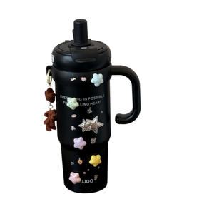 Taza Térmica de Cerámica Creativa y Linda para Niñas, Diseño Artístico, Gran Capacidad de 800 ml, Portátil, Ecológica, Reutilizable, de Alta Calidad, Fácil de Usar - Product Image 2