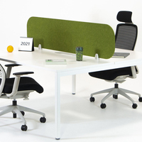 Panneaux muraux insonorisés panneau acoustique mobile diviseur de bureau acoustique en fibre de verre panneau en feutre PET en polyester cloison acoustique