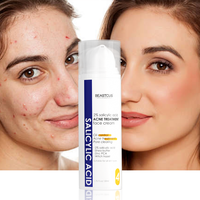 Crème Réductrice de Pores à l'Acide Salicylique Élimine les Points Noirs Lisse la Peau Resserre le Visage Élimine les Grands Pores Produit de Soin Coréen