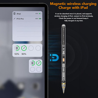 Lápiz Óptico para Tablet con Diseño Transparente y Rechazo de Palma, Carga Inalámbrica para iPad, Escritura Inclinada y Dibujo