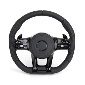 Volante com guarnição preta piano Lenkrad Volante para Mercedes Benz W204 W205 C217 C300 GLC Coupe X253 C253 W222 S550 C63 AMG