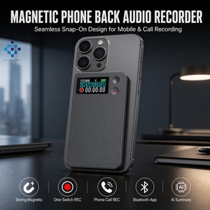 Registratore AI A3P con Schermo Display, Trascrizione, Adsorbimento Magnetico, 256 Lingue, Registratore Tascabile per Affari - Product Image 1