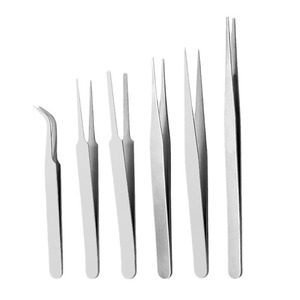 Shinno Stainless Steel Tweezers Pointed Tip 0.86mm Manicure Tool For Nail Art Craft Accessories - Product Image 5
