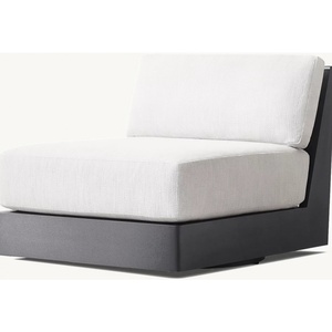 Canapé d'extérieur en aluminium pour jardin, villa, terrasse – Ensemble de mobilier de jardin en aluminium pour hôtel et patio - Product Image 3