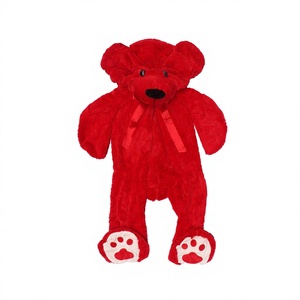Orso Rosso con Fiocco 63 Pollici 2 Pezzi/Confezione per Decorazioni di San Valentino - Product Image 1