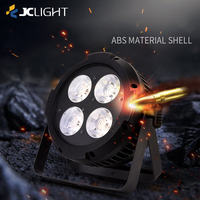 Projecteur LED COB étanche 4 yeux 200W, projecteur LED COB Par DMX plat en aluminium, blanc chaud et blanc froid 2 en 1, projecteurs LED COB Par étanches IP68