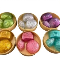 Ensemble de jouets sensoriels anti-stress en TPE en forme de pain de mie arc-en-ciel, jouet de décompression alimentaire pour adolescents et adultes