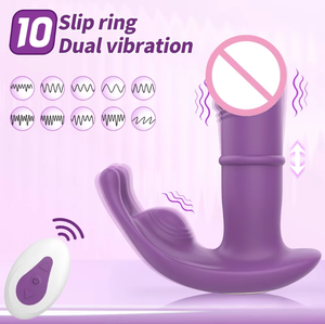 Vibrateur féminin portable rechargeable par USB pour point G, 20 fréquences, stimulateur clitoridien type menottes, vente en gros - Product Image 2
