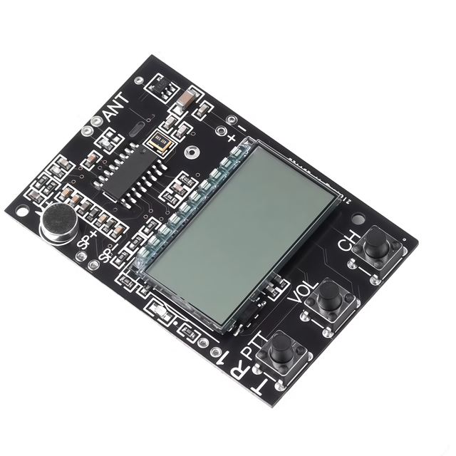FM Walkie Talkie Circuit Board Transceiver All-in-One Module FM Transmitter Receiver Module 7 Frequency 27-480MHz