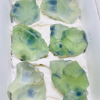 Offre Spéciale : Échantillon Minéral de Pierre Brute de Haute Qualité pour Décoration Intérieure – Fluorite Phantôme Bleue Naturelle, Idéale pour un Cadeau