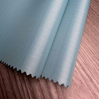 Tissu en nylon ripstop 210T enduit PU, 65 GSM, ultraléger, imperméable, anti-déchirure, pour tente, veste de pluie, sac de plein air, GRS OEKO-TEX OEM