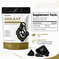 Poudre de Shilajit Purifiée 100g, Marque Privée OEM, 30 Doses pour Vitalité Quotidienne, Énergie et Soutien des Performances Physiques