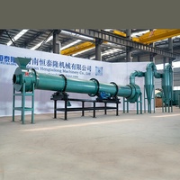 HENGTAILONG Sécheur rotatif à biomasse de bagasse et de son de blé à longue durée de vie, 1 tonne, 2 tonnes, 3 tonnes, en acier inoxydable, économie d'énergie