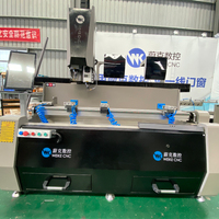 Precio de Fábrica, Máquina de Fresado y Taladrado CNC de 3 Ejes y Doble Husillo de 1500 mm para Perfiles de Aluminio y UPVC