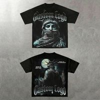 T-shirt graphique décontracté pour homme, streetwear Y2K vintage, vêtements en coton surdimensionnés, vêtements de mode, logo personnalisé, fabricant en gros, nouveauté